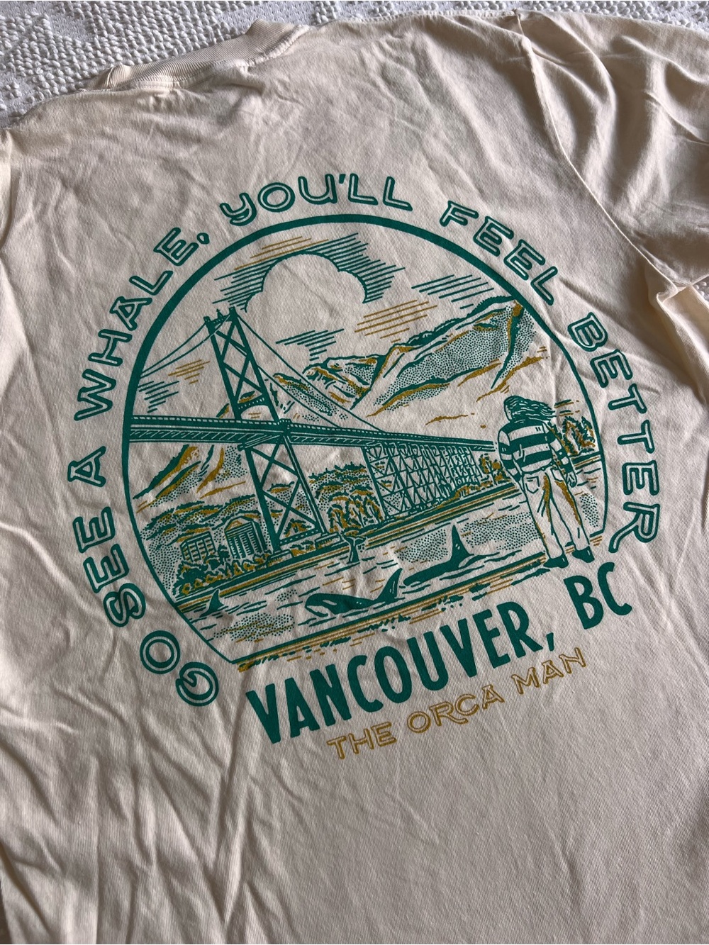 Vancouver Orca Man Graphic Tee - Go See a Whale